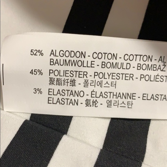 NWT. Zara White Striped Crop Top/Blouse. Size XS. - Picture 8 of 9